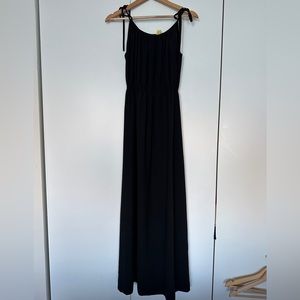 Theory Black Floor Length Dress